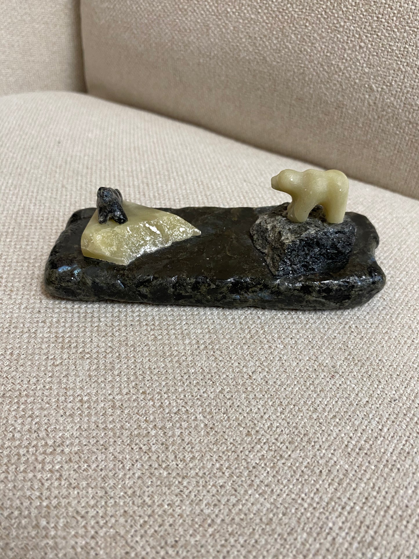 Carving, seal & polar bear