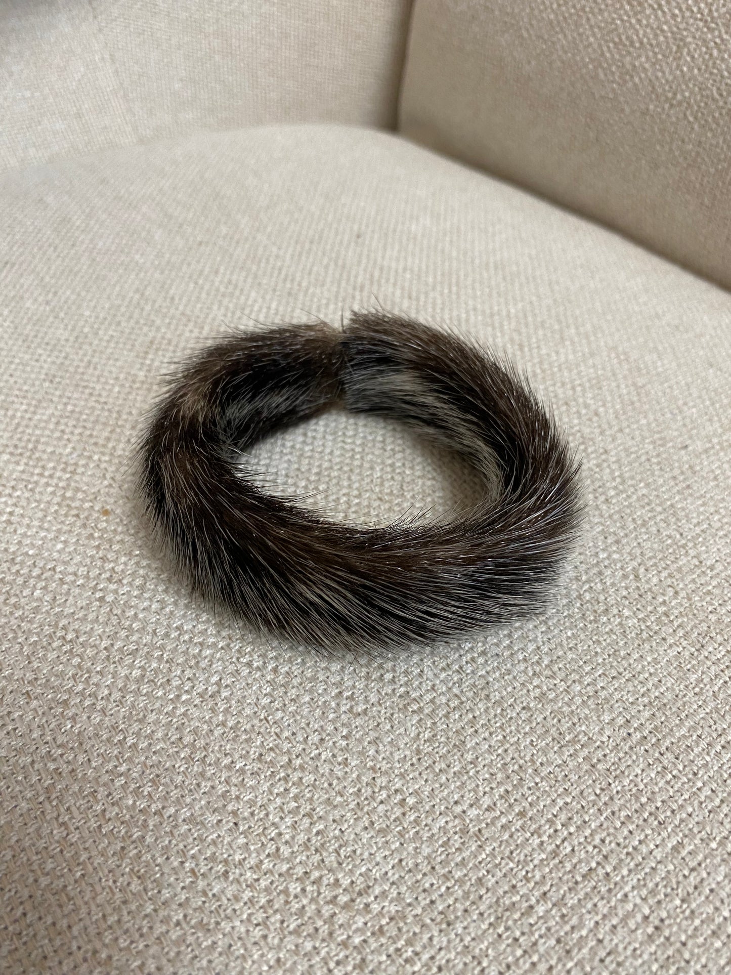 Sealskin Bracelet, natural (dark)